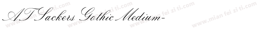 ATSackersGothic Medium字体转换